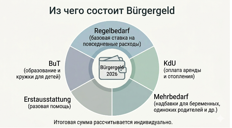 Что входит в выплаты от Jobcenter