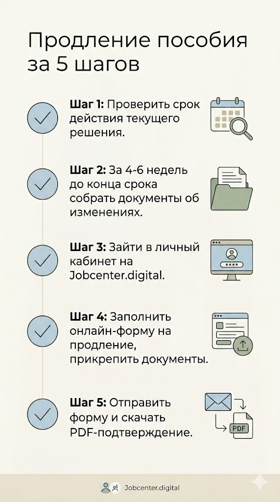 продления пособия по безработице в Германии